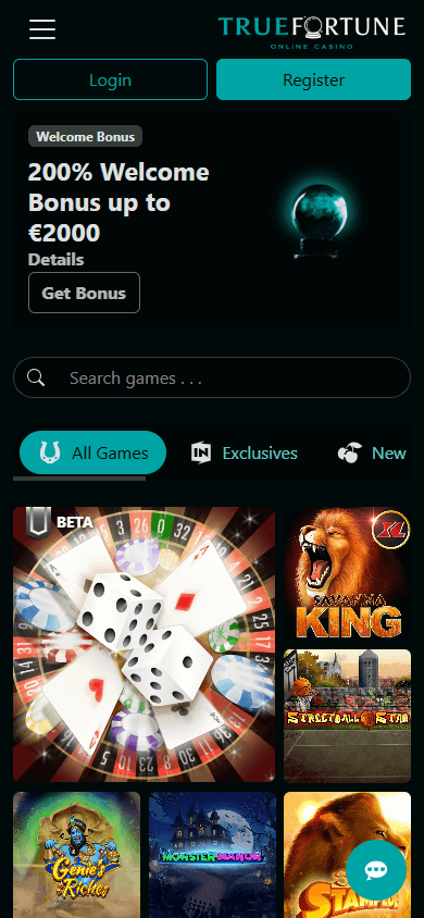 TrueFortune Casino Mobile screenshot